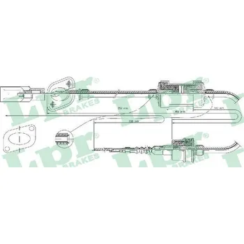 Spojkové lanko Tažné lanko, ovládání spojky LPR C0070C