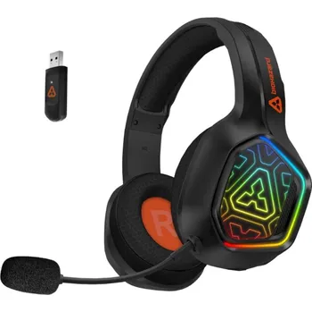 Connect IT Biohazard Blast herní bezdrátová sluchátka s mikrofonem, 1xJack+USB - černá Profesionální bezdrátová sluchátka Connect IT Biohazard Blast CHP-4800-BK s RGB podsvícením, výdrží až 30 hodin