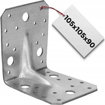 Úhloměr Tesařský úhelník CIESIELSKI s prolisem - 105x105x90x2,5 mm