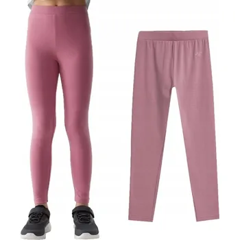 Dámské legíny Bavlněné legíny 4F F130 sportovní růžové legíny, velikost 134.