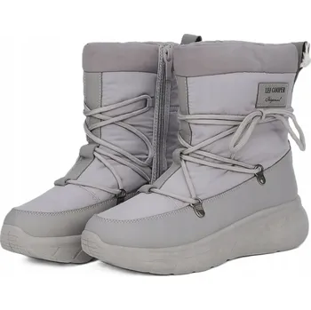 Dámská zimní obuv Dámské sněhule Lee Cooper s kožešinovou podšívkou, šedé, vel. 40