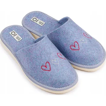 Dámská obuv Pantofle Pantofle Sandále Plst Přírodní Polský výrobek NOWO 38