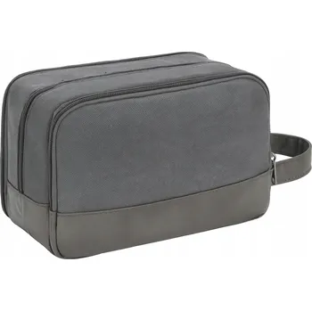 Kosmetická taška Pánská cestovní kosmetická taška šedá 3 přihrádky organizér na toaletní potřeby HIT
