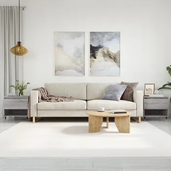 Konferenční stolek Nábytek XL Konferenční stolky 2 ks šedé sonoma 50x46x50cm kompozitní dřevo 830905