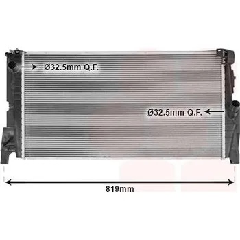 Chladič motoru Chladič, chlazení motoru VAN WEZEL 06012723