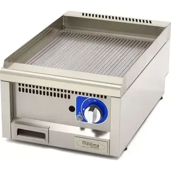 Kuchyňský gril Maxima Komerční Grilovací deska s drážkami - plynová - 60 cm hluboká | 09391590