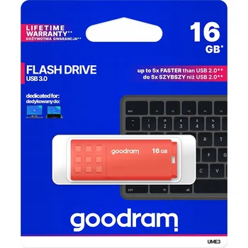 USB flash disk USB flash disk GOODRAM UME3-0160O0R11 16 GB USB 3.0 oranžový