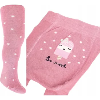 PUNČOCHÁČE BAVLNĚNÉ PUNČOCHÁČE Z ABS YOCLUB PUDROVÁ ZMRZLINA 92/98