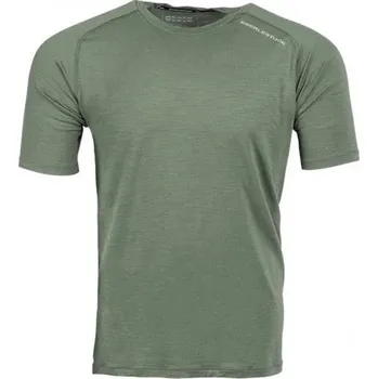 EBERLESTOCK Triko funkční LOCHSA 180 MERINO krátký rukáv LODEN ZELENÉ ZELENÁ - OLIV XXL