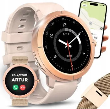 Hodinky Chytré Hodinky Vess DM76 - DÁMSKÉ GPS zlaté