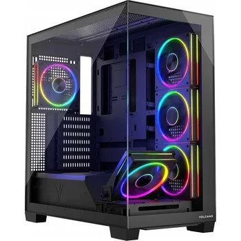 PC skříň Počítačová Skříň MODECOM Volcano Stellar ARGB 5F midi černé