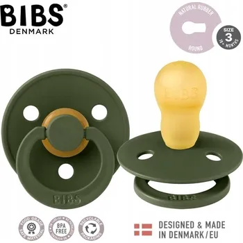 dudlíky Kulatý gumový Dudlík Bibs 18 měsíců +