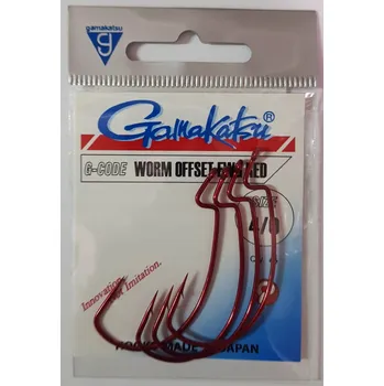 Rybářský háček Háčky Gamakatsu Drop Shot, přívlačové, splývavé, s protihrotem, 4 ks