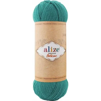 Příze Příze na ponožky Alize Superwash Artisan 507 / světle smaragd