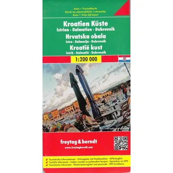 Chorwacja Wybrzeże mapa 1:200 000 Freytag & Berndt Kolektiv autorů