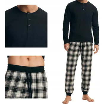 Pánské pyžamo Pánské pyžamo Henderson 43457 Noir 99X XXL (44) černé
