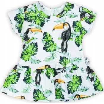 Dámská halenka Bavlna halenka Nicol s krátkým rukávem a peplumem, vel. 80