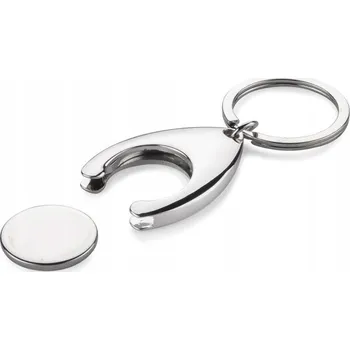 PŘÍVĚSEK NA KLÍČE KOVOVÁ NA KLÍČE S ŽETONEM