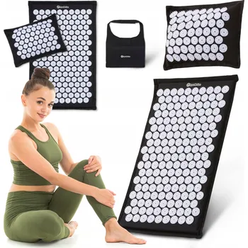 Masáž Akupresurní podložka ECO lněná s kokosovým vláknem a pohankovým polštářem 68 cm