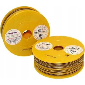 elektrický kabel Kabel LGY/H05V-K 0,75 mm2 100 m Žluto-Černý