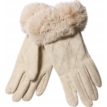 Rukavice Dámské zimní dotykové rukavice zateplené černé pro telefon a dotykové displeje