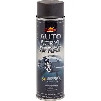Barva ve spreji Akrylový sprej na auto Černý Mat 500 ml Champion