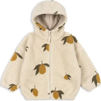 Chlapecká bunda Dětská bunda Konges Sløjd JODY TEDDY HOODIE GRS KS104068.9BYA béžová 08X, vel. 74