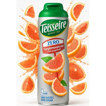 Sirup Sirup Teisseire Růžový grapefruit Koncentrát vody Nápojů bez cukru 600 ml