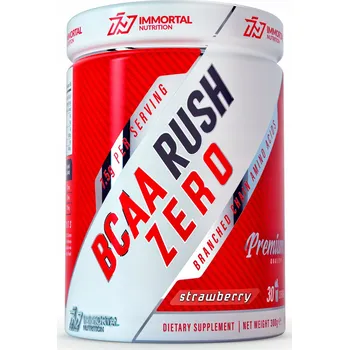 Aminokyselina BCAA Rush prášek Immortal Nutrition 300 g, příchuť jahoda