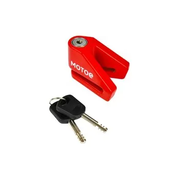 Zámek na kolo Zámek kotoučové brzdy RACCEWAY 5,5 červený