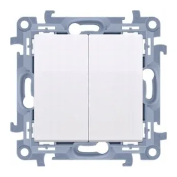 vypínač Schodišťový přepínač dvojitý Simon 10 bílý CW6/2.01/X/11