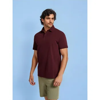 Oblečení a móda Sinsay - Polo - burgundy - 613EY-83X - 613EY-83X-S