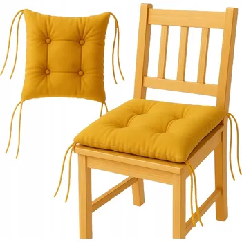 Polštář Polštář na židli ČTVEREC 40x40 cm HOŘČICE