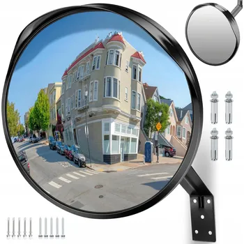 Zrcadlo Zrcadlo zrcadlo kulaté 45 cm polykarbonátové oranžové