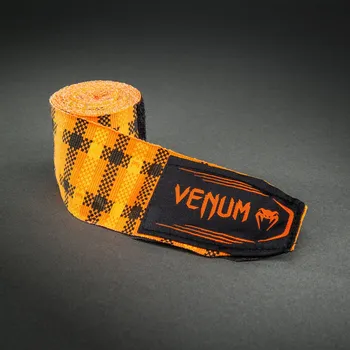 Bandáž na box a MMA Boxerské bandáže Venum Tartan - Pumpkin Velikost: 4,5 m
