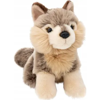 plyšák Plyšová Hračka Vlk Lesní Mladý Sedící - 18 cm