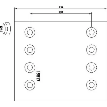 Brzdová čelist Sada brzdoveho oblozeni, bubnova brzda LUMAG 19517 00 101 10