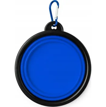 Miska pro psa Skládací (cestovní) silikonová miska Jing, vícebarevná, 450 ml