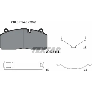 Brzdová destička Sada brzdových destiček, kotoučová brzda STEINHOF SM511-Z