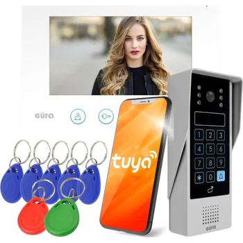 IP kamera Videotelefon Eura-Tech bílý 7'' Wi-Fi s čtečkou RFID