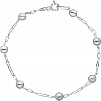 Náramek STŘÍBRNÝ DÁMSKÝ NÁRAMEK S KULIČKAMI