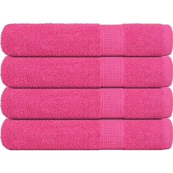 vidaXL Saunové osušky FROGN 4 ks 80x200 cm 360 g/m² [137008] Barva: Růžová