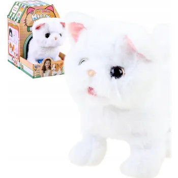 plyšák Interaktivní plyšová kočička Kitty ZA3849 16 cm bílá