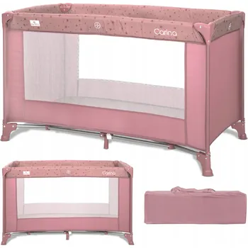 Dětská postýlka Cestovní postýlka Lorelli 66 x 120 cm růžová