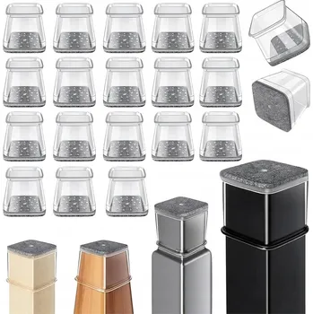 Podložka pod nábytek OCHRANNÉ NÁVLEKY NA NOHY ŽIDLÍ A NÁBYTKU SILIKONOVÉ KONCOVKY 27–39 mm 24 ks