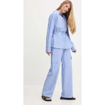 Dámské kalhoty Košile a kalhoty Answear.LAB 80475.TMS modrá 55X, vel. L