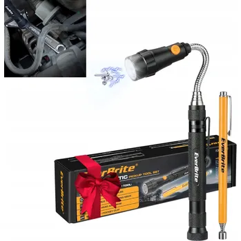 Magnetický uchopovač a LED svítilna Teleskopický Hořčík 14-65cm Skládací