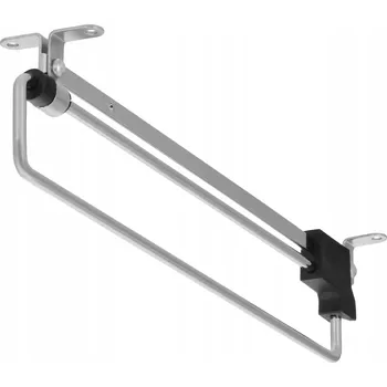 Věšák Výsuvný věšák na oblečení do skříně, stříbrný, 30 cm