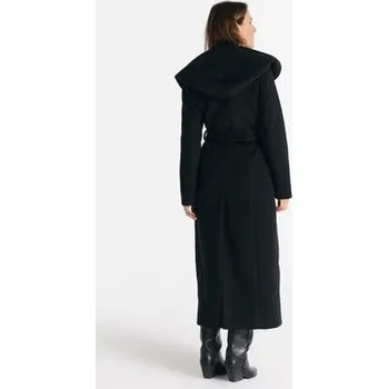 Dámský kabát Salme Vlněný kabát Noelia maxi Černá Regular Fit 36