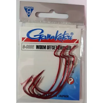 Rybářský háček Háčky zemní, spiningové, splávkové, s otřepem Gamakatsu Drop Shot 4 ks